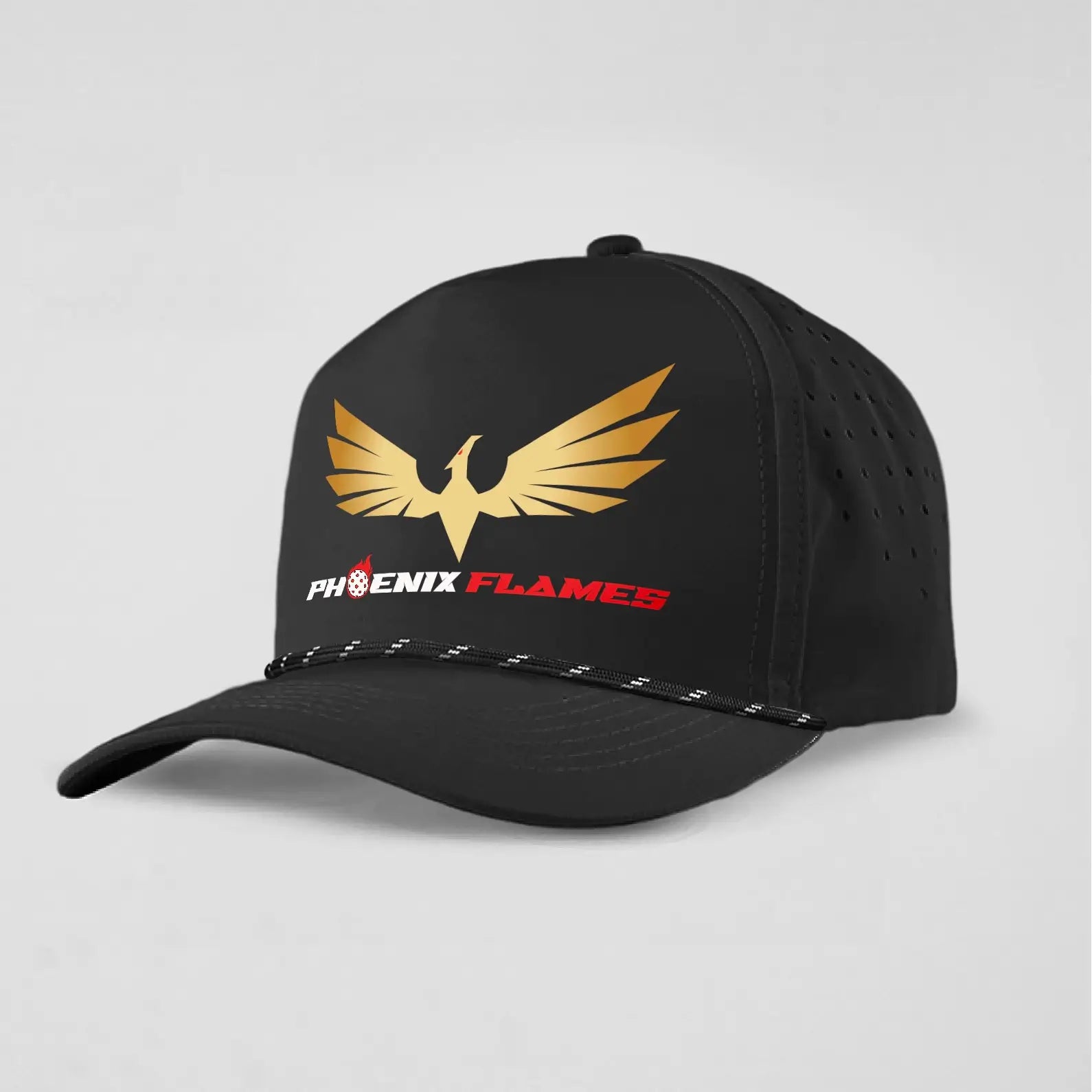 Phoenix Flames Rope Hat - Black