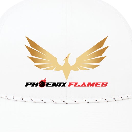 Phoenix Flames White Rope Hat
